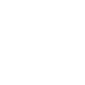 White outline against a teal background of an ear.