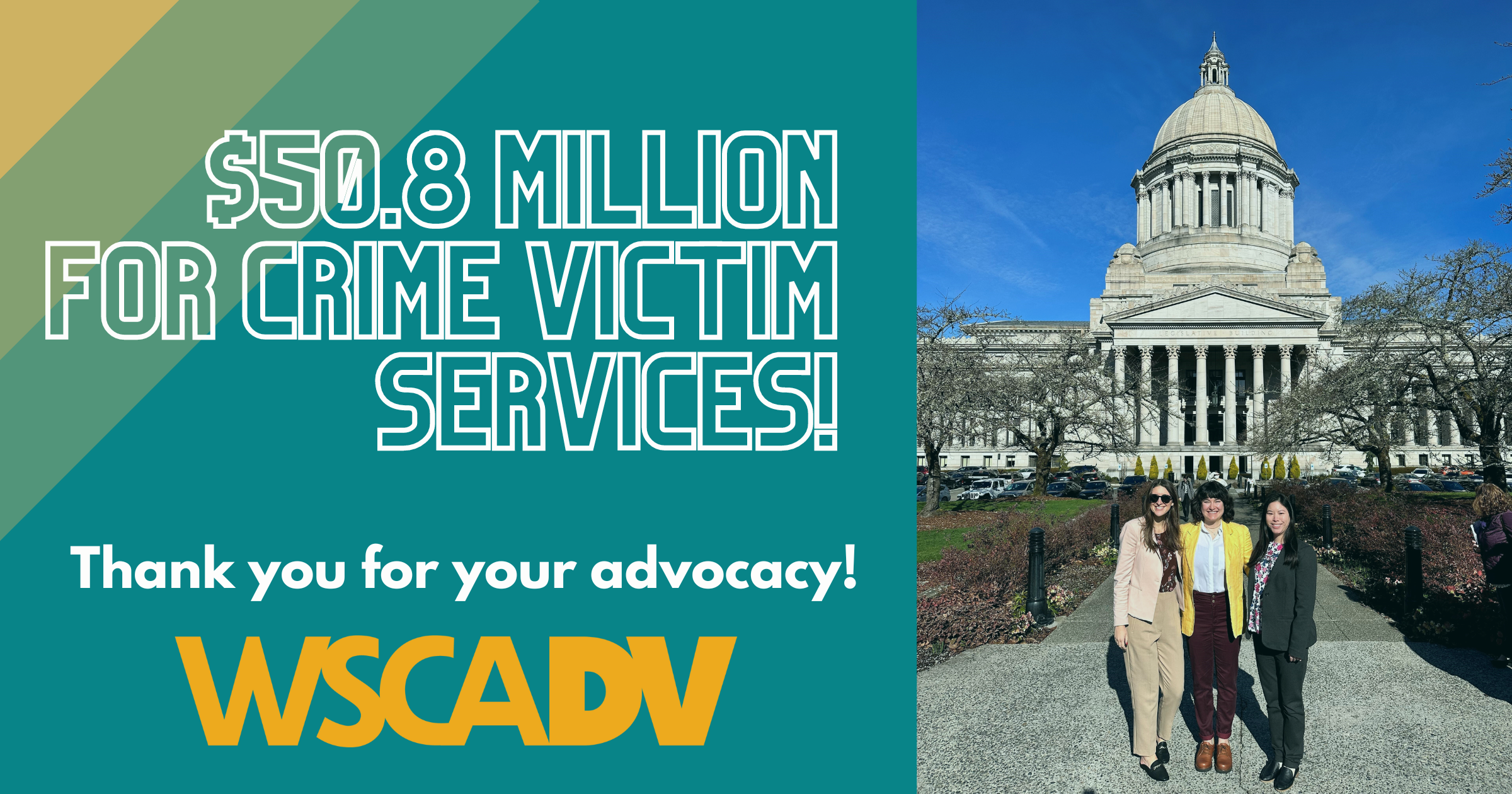 $50.8 Million for Crime Victims Services!
