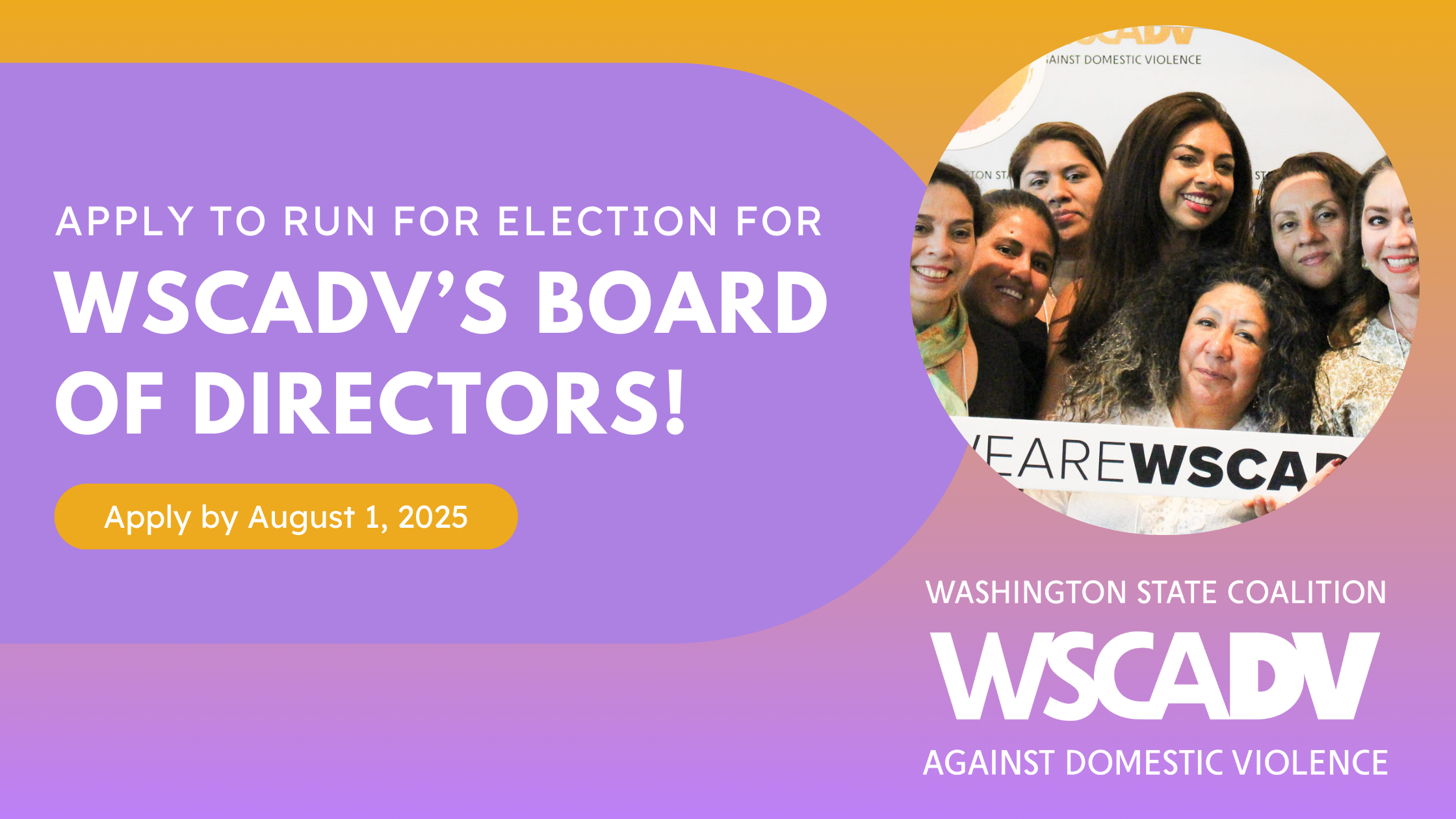 WSCADV members posting together, text provided in caption.